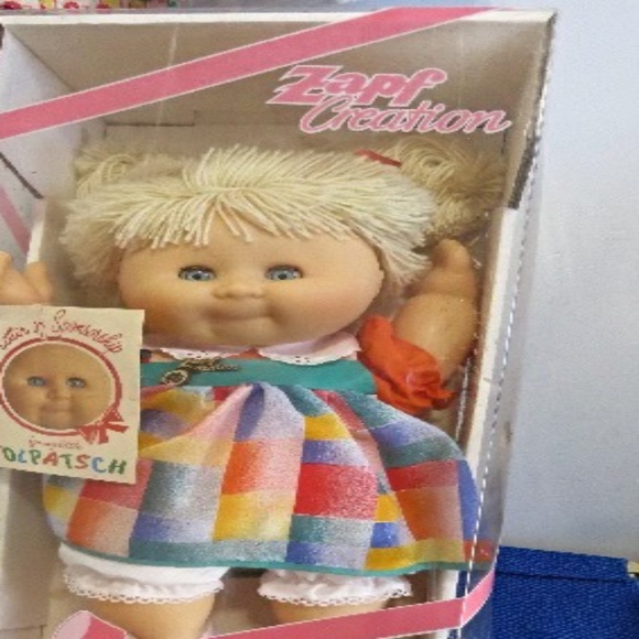 RARE Boxed Zapf Creations Girl Baby Doll Tolpatsch 18" West Germany Toy BNIB - Picture 3 of 3